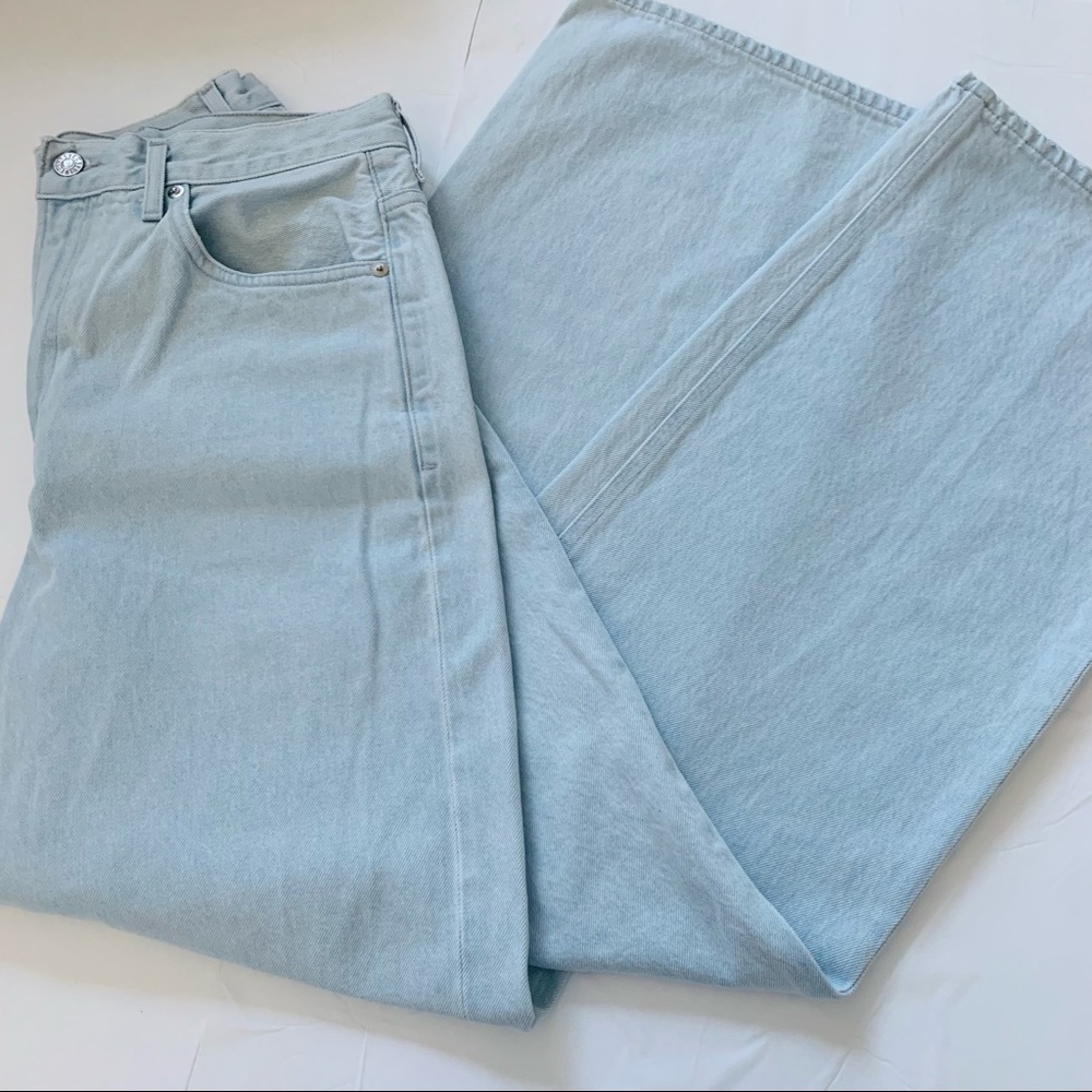 New Agolde Feel Good High Rise Wide Leg Classic Jean - Picture 11 of 15
